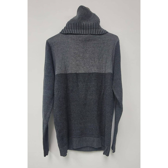 Men's Trash Noveau Sweater  Gray & Black Size Small. High collar. - Picture 2 of 3